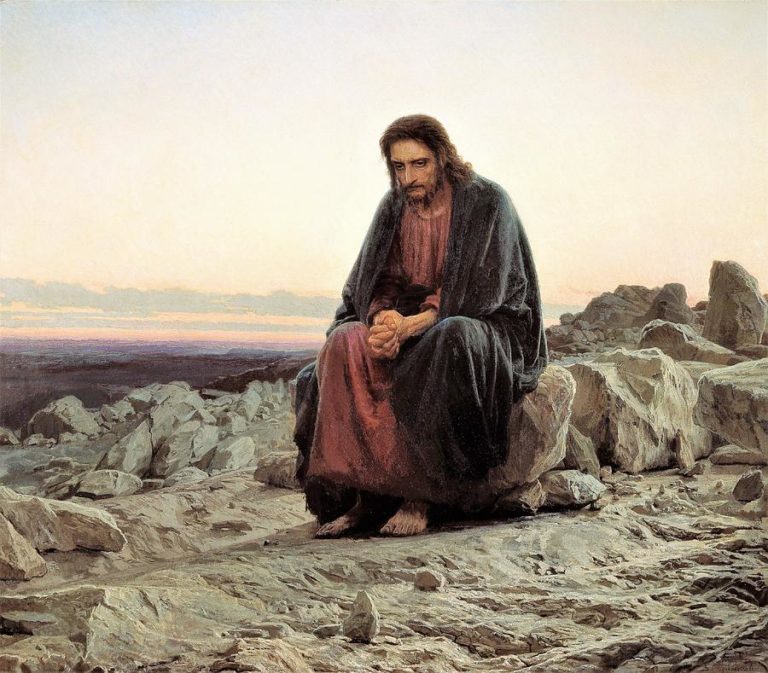 jesus went into the wilderness to pray